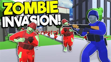 Massive Zombie Army Invasion Vs Nuke Ravenfield Mods Gameplay
