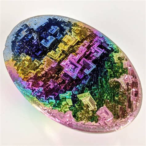 Bismuth Ultra Vivid Rainbow Dragon Egg Geode Crystal Healing Etsy