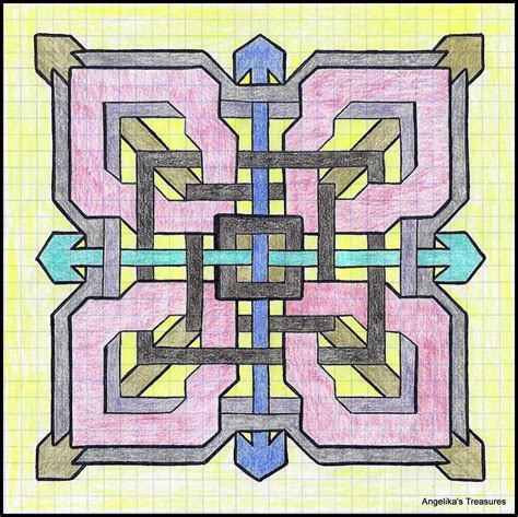 Graph Paper Art Made By Myself Angelikas Treasures Papierkunst