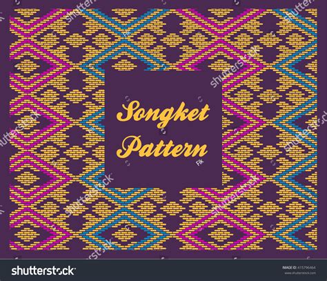 Songket Pattern Over 1837 Royalty Free Licensable Stock Vectors