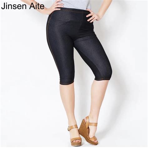 Jinsen Aite Womens Leggings Plus Size 5xl New Summer Knee Length Thin