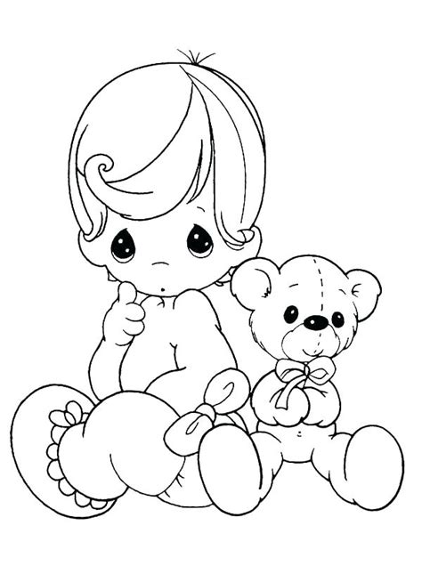 Baby Girl Coloring Pages To Print At Free Printable