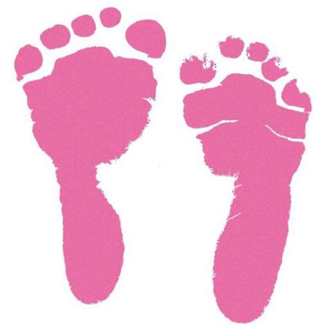 Baby Footprints Pink Clipart Best