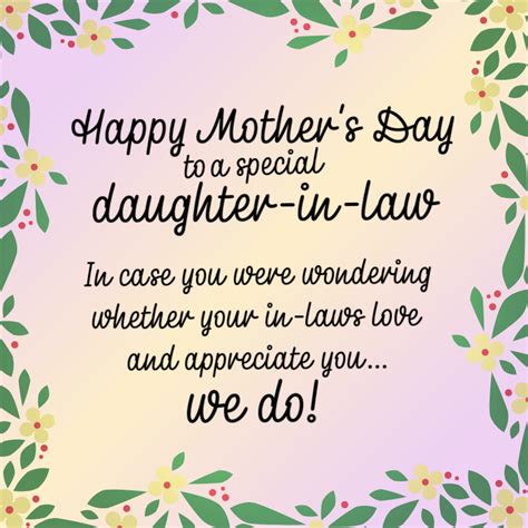 33 Nice Mothers Day Messages For Your Daughter In Law