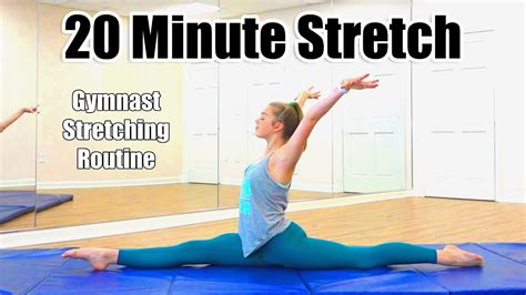 Minute Stretch Gymnast Stretching Routine Whitney Bjerken YouTube