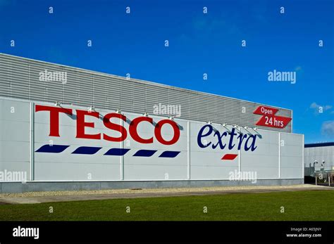 Tesco Extra Store Uk Stock Photo Alamy