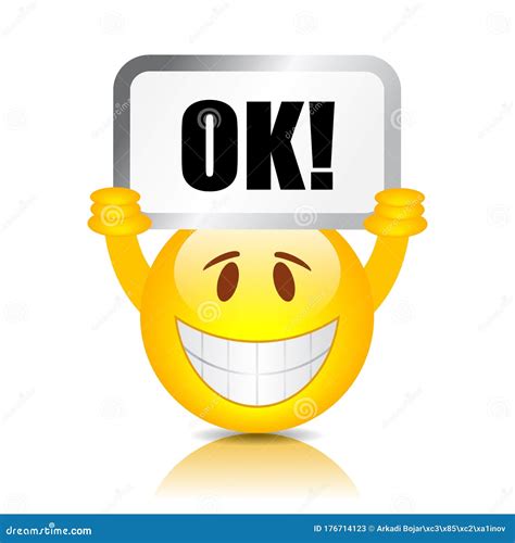 Ok Sign Emoticon Vector Image Clipart Royalty Free Images