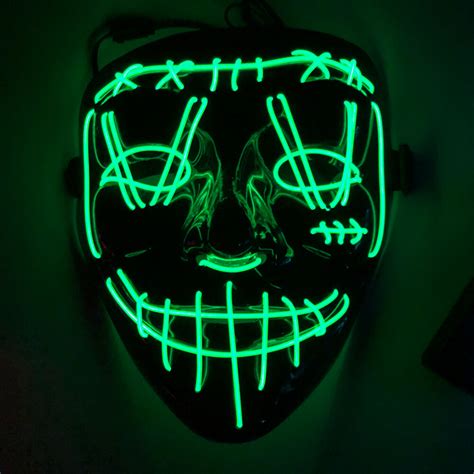 Cosmask Halloween Led Mask Party Masque Masquerade Masks Neon Maske