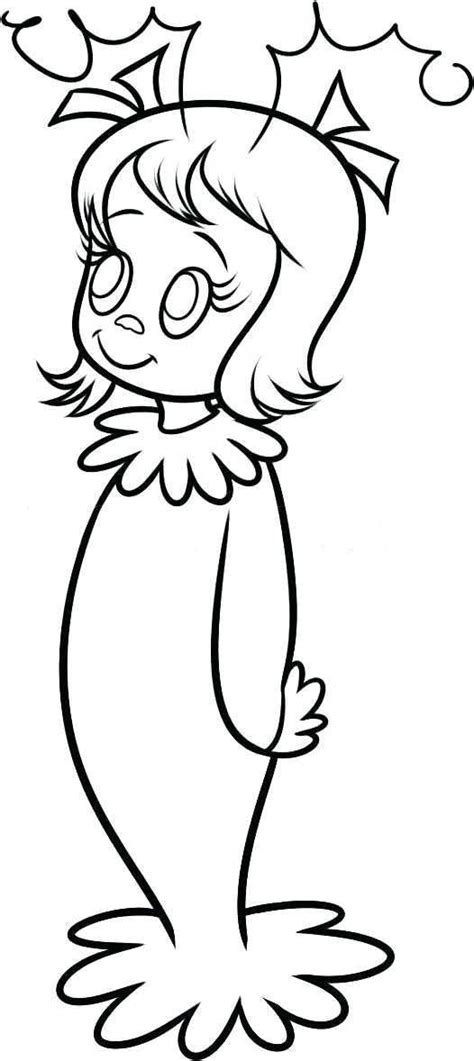 Printable Cindy Lou Who Coloring Pages