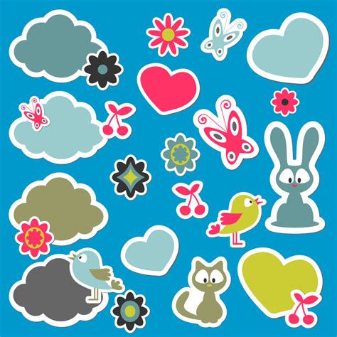 Sticker design helps you to create custom stickers, wall stickers, and decals for your home and your business. Cartoon Sticker Design Vector | Free Vector Graphic Download