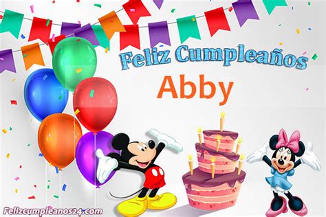Feliz Cumpleaños Abby Tarjetas De Felicitaciones E Imágenes Feliz