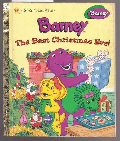 Barney The Best Christmas Ever A Little Golden Book By White