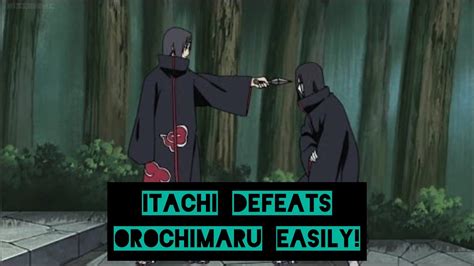 Itachi Vs Orochimaru Uses Tsukuyomi Genjutsu Against Him Youtube