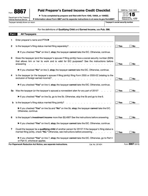 Form 8867 Fill Out And Sign Printable Pdf Template Airslate Signnow