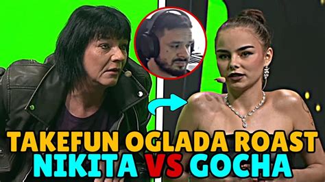 TAKEFUN OGLĄDA ROAST NIKITA VS GOCHA CLOUT MMA 2 YouTube