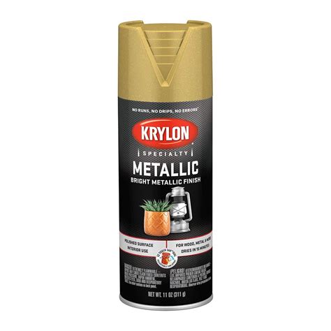 701 Krylon K01701777 Metallic Spray Paint Bright Gold