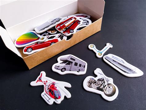 Car Magnets For Kids Set Of 25 Transportation Early Etsy