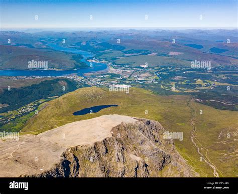 Ben Nevis The Tallest Mountain In The United Kingdom From The Air Ben