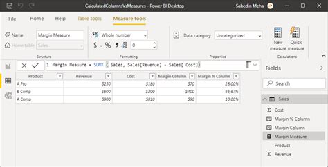 Calculated Columns Vs Measures In Power Bi When To Use Which