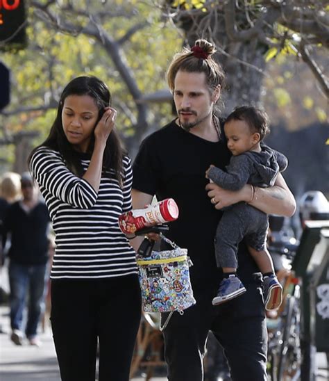 Zoe Saldana And Marco Perego Spend The Day With Their Twins Celeb Baby