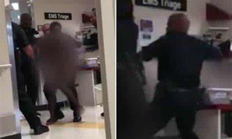 Video Shows Detroit Cop Beating Naked Woman In Hospital Daily Mail Online
