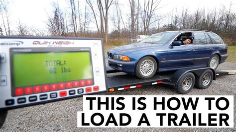 How To Load A Car Onto A Trailer Youtube