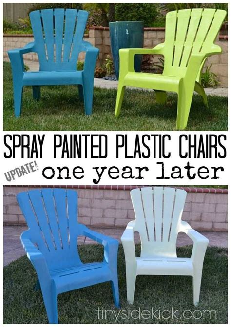 Best Paint For Plastic Our Plastic Outdoor Chairs 1 Yr Later