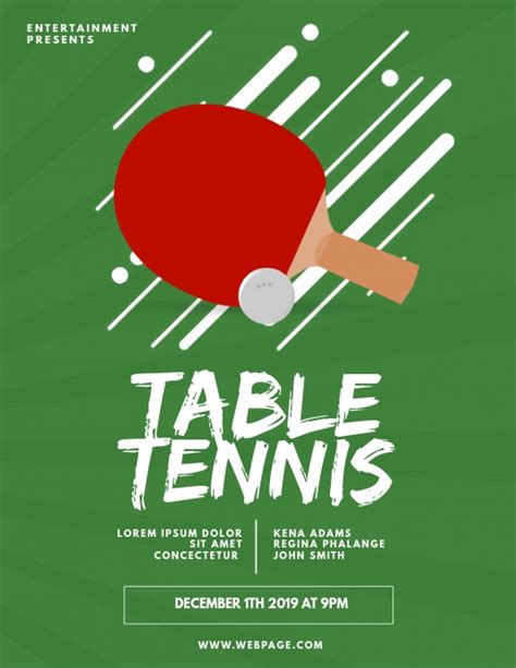 Table Tennis Flyer Design Template Postermywall Table Tennis Flyer Design Templates Table