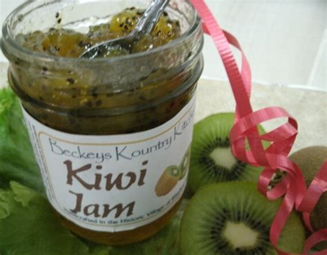 Kiwi Jam Homemade Jelly Kiwi Fruit By Beckeyskountrystore On Etsy