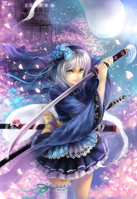 35 Best Anime Girl With Sword Images On Pinterest Anime