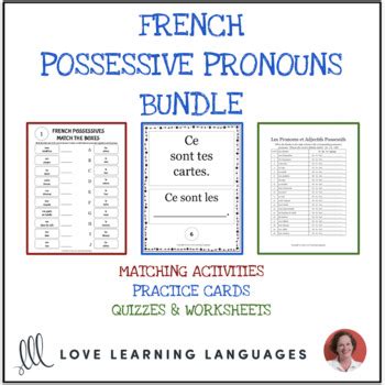 French Possessive Pronouns Bundle Distance Learning Tpt
