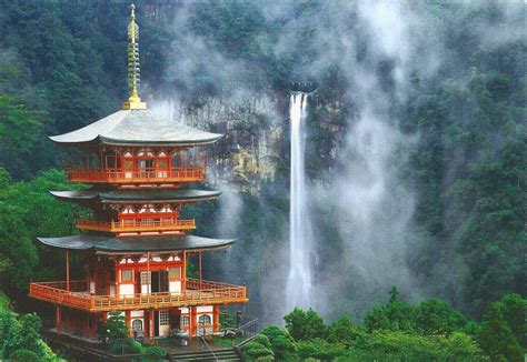 A Journey Of Postcards Nachi Falls Japan