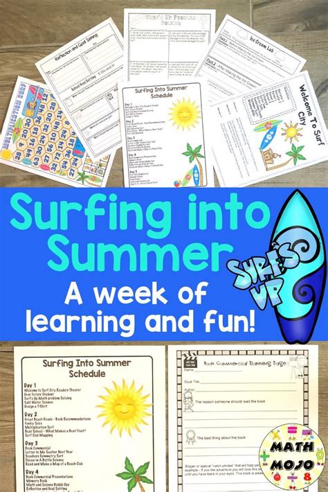 End of the Year Activities Surfing Into Summer Unit ...