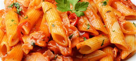 Penne Allarrabbiata Pasta Tubes In Tomato Sauce To You And Me The