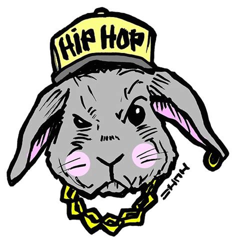 Easter Hip Hop Bunny Rabbit Posters By Sketchnkustom Redbubble