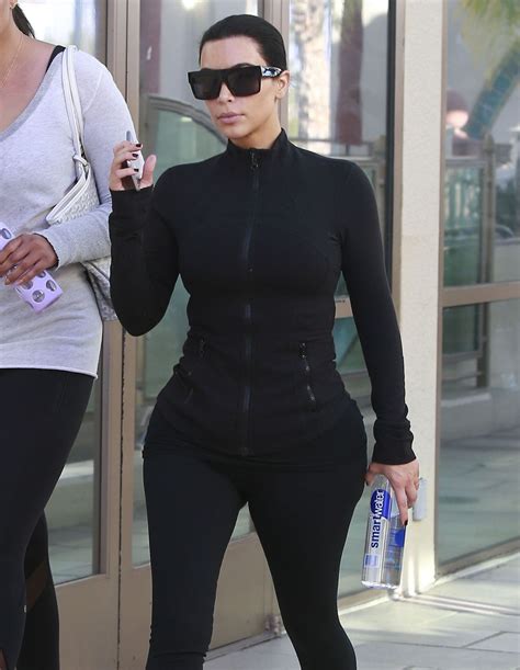 Kim Kardashian Barrys Bootcamp In Sherman Oaks March 2015 Celebmafia