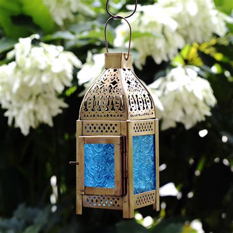 Beautiful Carved Metal Moroccan Hanging Lantern Antikcart