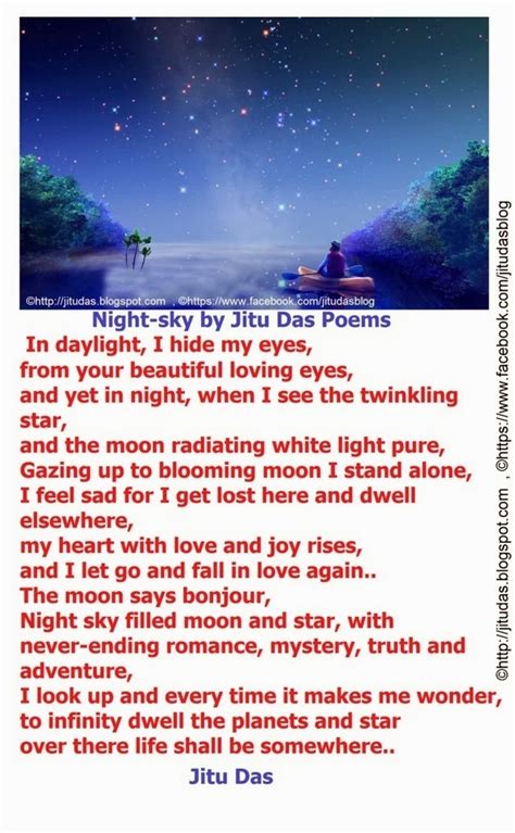 A Night Sky Fantasy Poem By Jitu Das Englsih Poems ~ Jitu Dass Blog