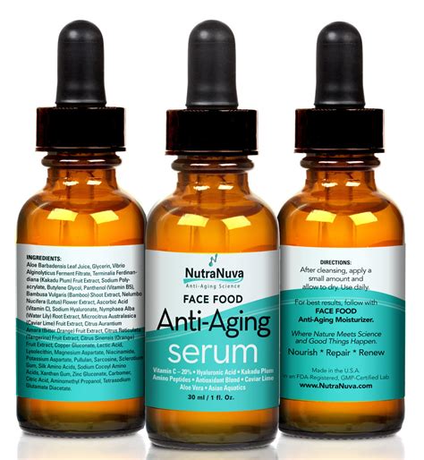 Buy Natural Anti Aging Serum At Nutranuva