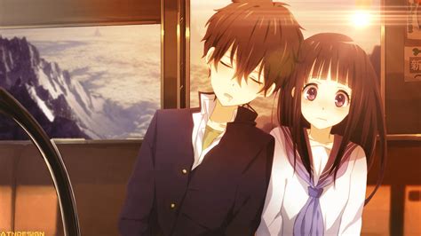 Ouma shu, yuzuriha inori, sleeping, couple, cuilty crown, pink hair. Cute Anime Couple Desktop Wallpapers | PixelsTalk.Net