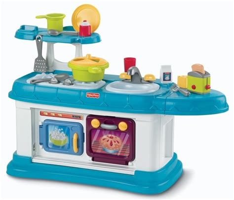 With electric stovetop lights and sizzle sounds, refrigerator lights, and a microwave, children will have endless hours of playtime that will sound pretty realistic. Fisher-Price Grow-with-me Kitchen - Grow-with-me Kitchen ...