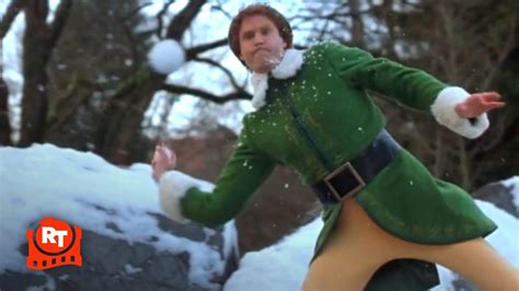 Elf 2003 The Snowball Fight Scene Movieclips Youtube