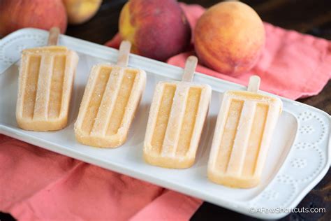 Peaches And Cream Popsicles Recipe A Few Shortcuts