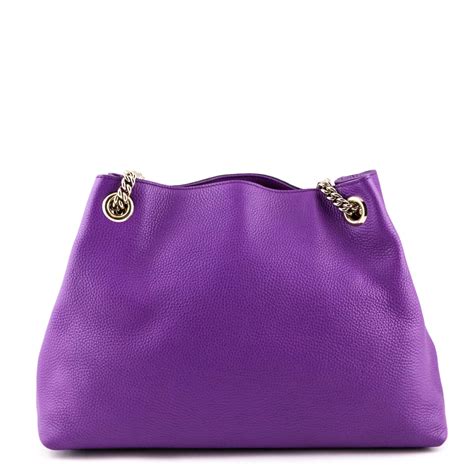 Gucci Purple Soho Chain Shoulder Bag Gucci Shoulder Handbags