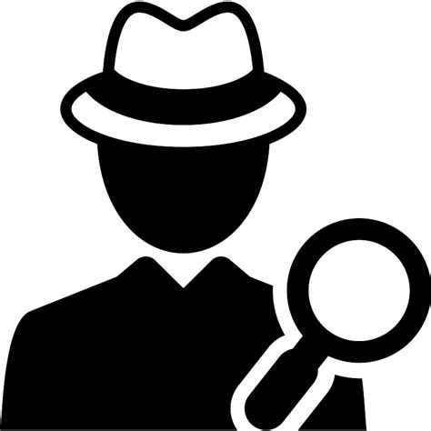 Detective Vector Silhouette Image Free Svg