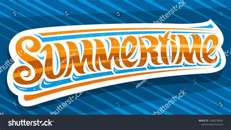 vector banner summertime greeting card curly stock vector royalty free 1968270064 shutterstock
