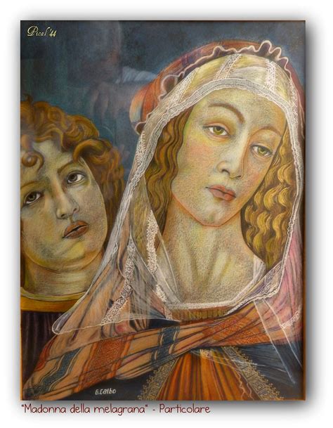 Madonna Della Melagrana Particolare Botticelli 1487 Flickr