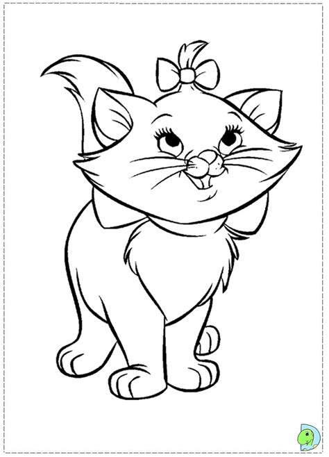 Select from 35870 printable coloring pages of cartoons, animals, nature, bible and many more. The Marie Cat Coloring page- DinoKids.org