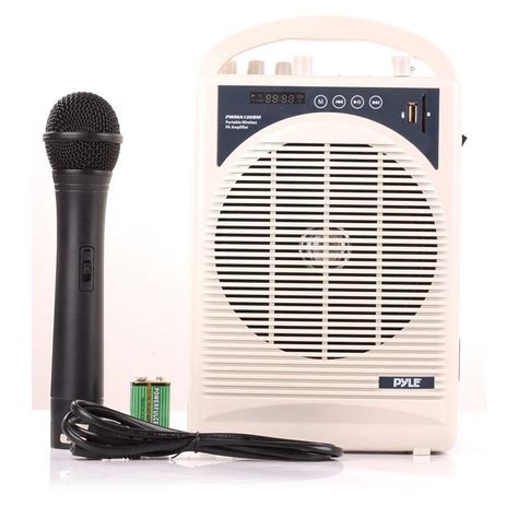 Wireless portable speaker system, you'll also receive a remote control, a charging cable, two uhf wireless microphones and. New Portable Bluetooth Karaoke PA Speaker Amplifier ...