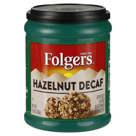 Folgers Decaffeinated Hazelnut Flavored Coffee Oz Ground